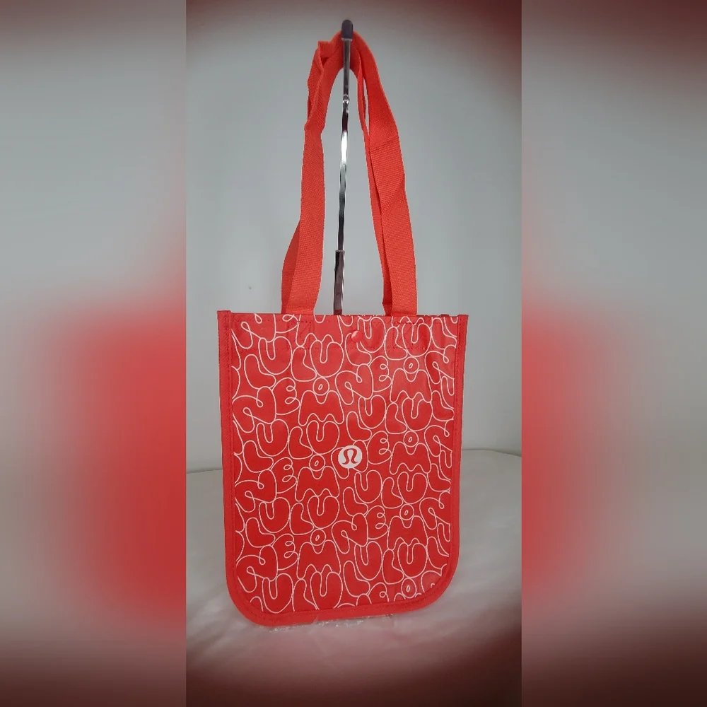 lululemon athletica Reusable Shopping Tote Bag Red Or White